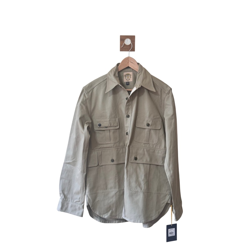 Billionaire Boys Club Bee Line Camper Shirt Khaki Cotton Utility Shacket NWT